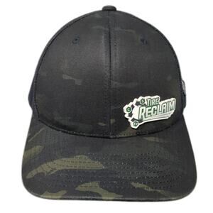 Tire Reclaim Snapback Trucker Hat Multi One Size Adjustable Camo Branded Bills